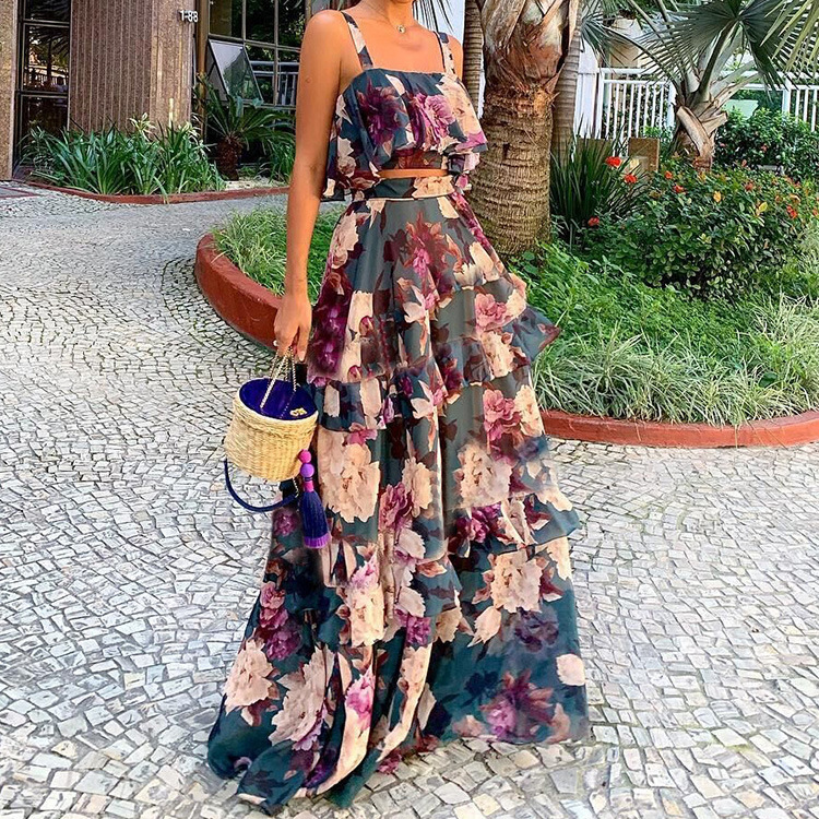 Women's Two Piece Outfits Flor – Romper Floral Print Bewertung und Preis