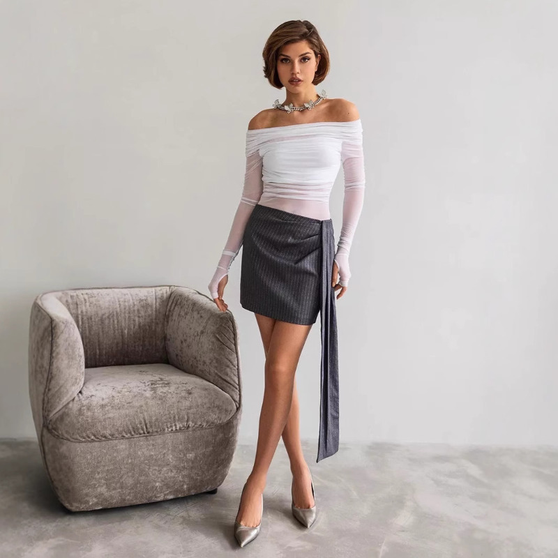 Women  Mesh Off Shoulder Top S – Blouse Off Shoulder Bewertung und Preis