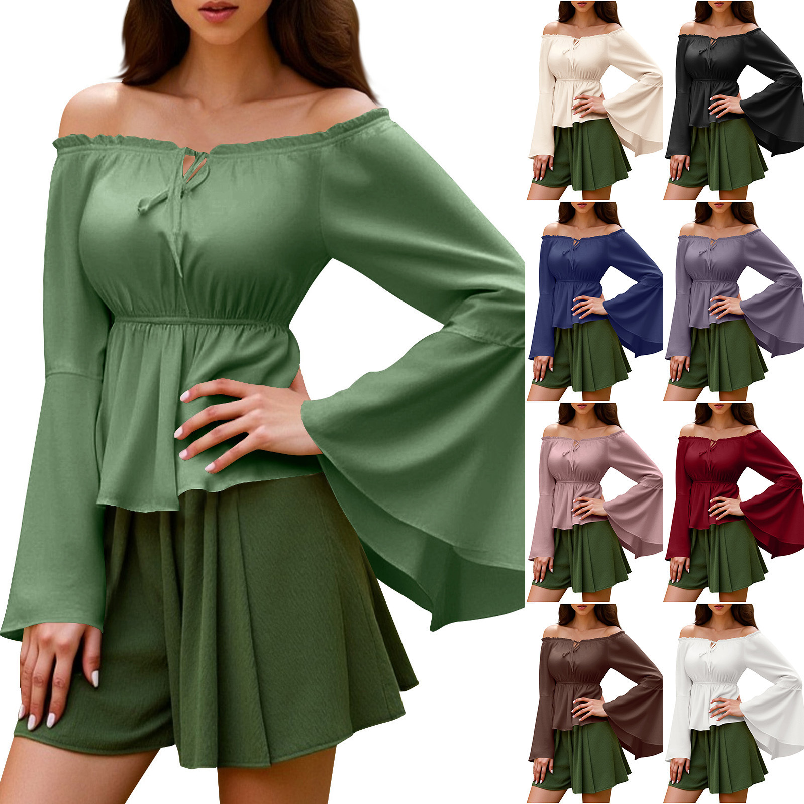 Womens Blouse Gothic Renaissan – Blouse Off Shoulder Bewertung und Preis