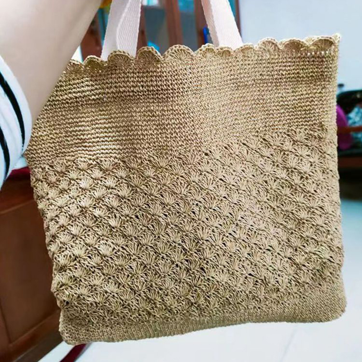 100g Raffia Straw Yarn Handmad – Crochet Bag Raffia Bewertung und Preis