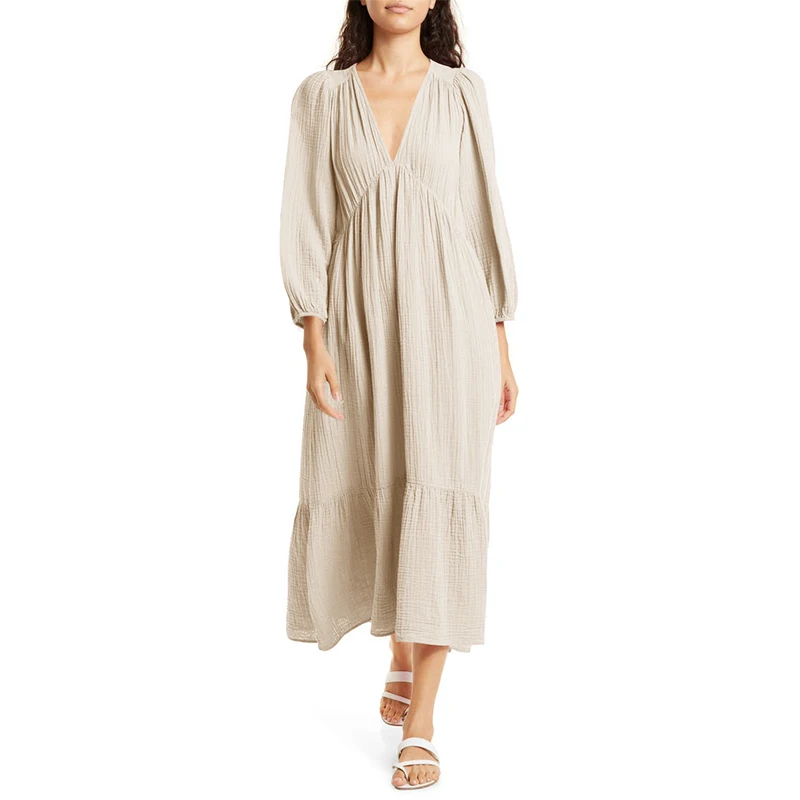 Muslin 100% Cotton Long Sleeve – Linen Dress Wrap Bewertung und Preis