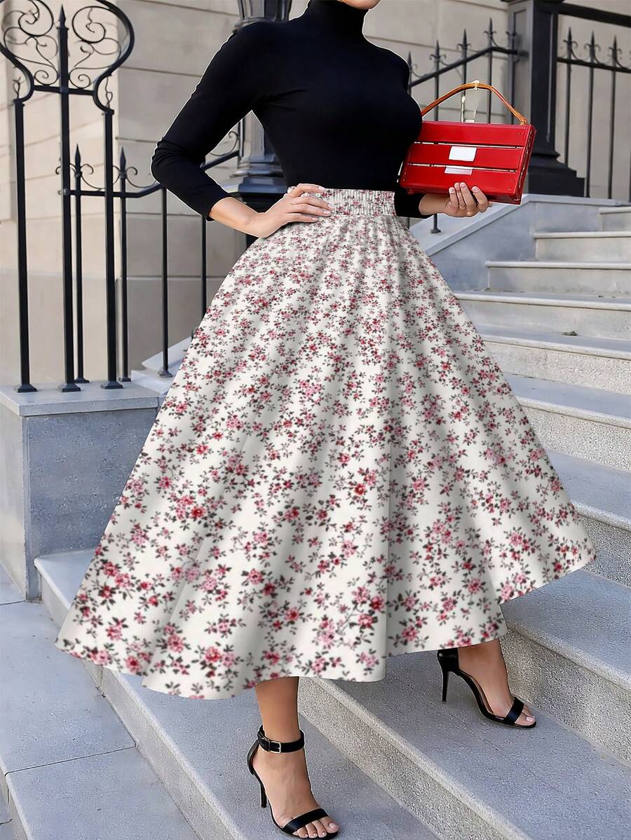 Oversized Floral Midi Skirt Pi – Midi Skirt Floral Bewertung und Preis