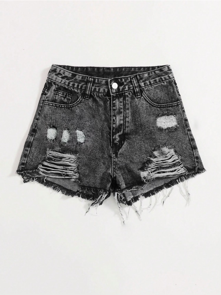 2026 New Vintage Washed Denim  – Shorts Denim Frayed Bewertung und Preis