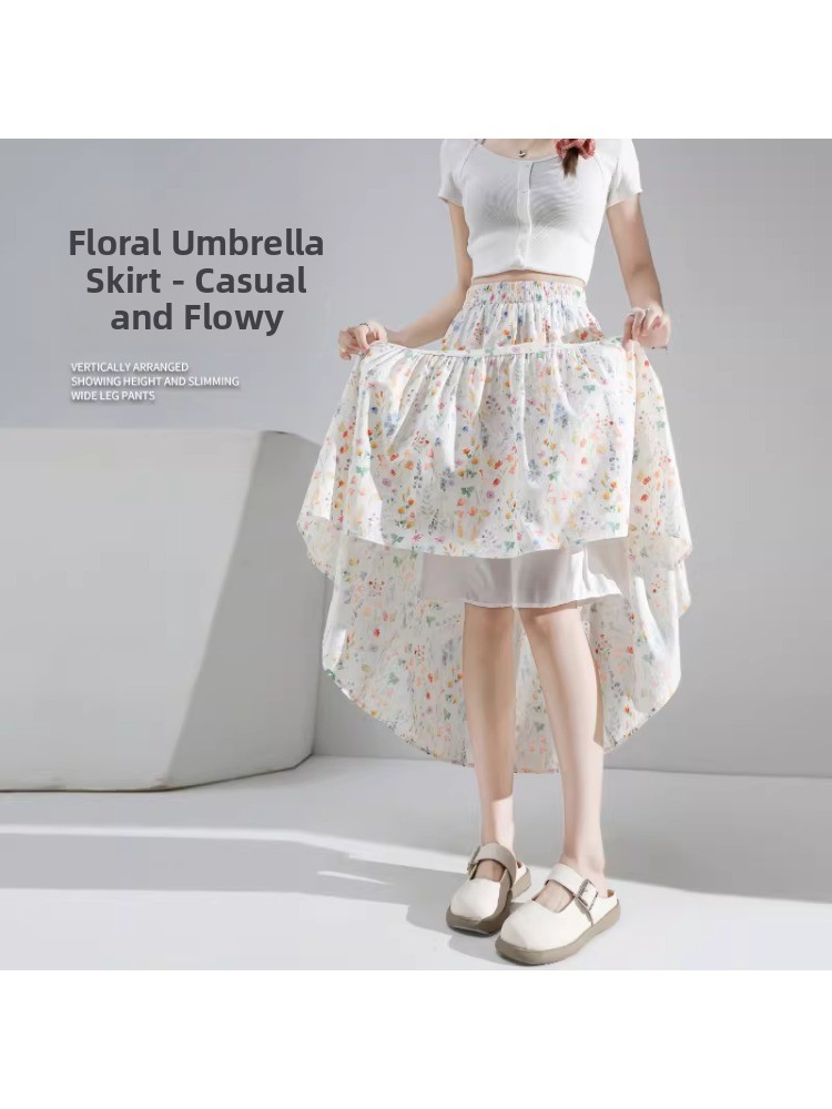 plus Size Floral Print A-Line  – Midi Skirt Floral Bewertung und Preis