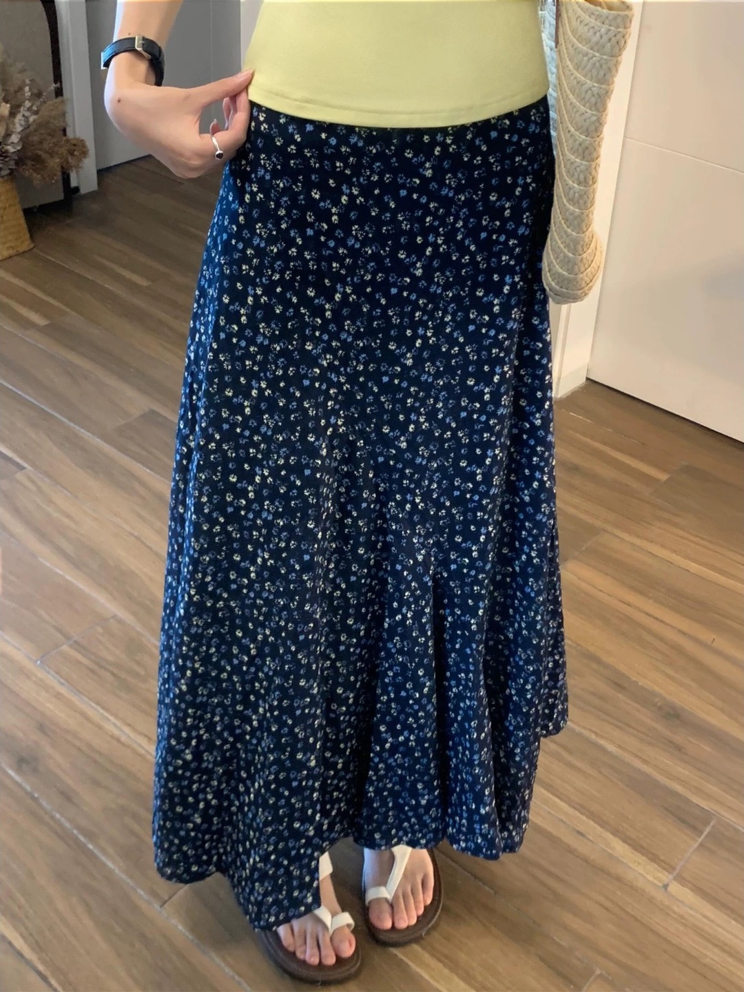plus Size Floral Print A-Line  – Midi Skirt Floral Bewertung und Preis