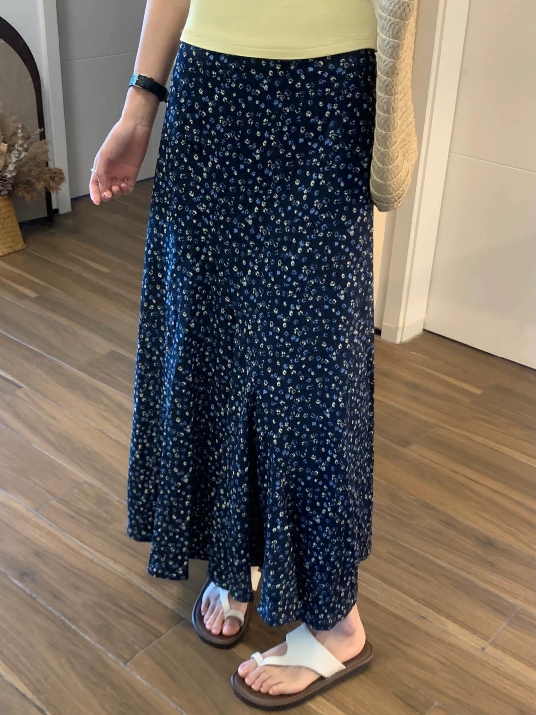 plus Size Floral Print A-Line  – Midi Skirt Floral Bewertung und Preis