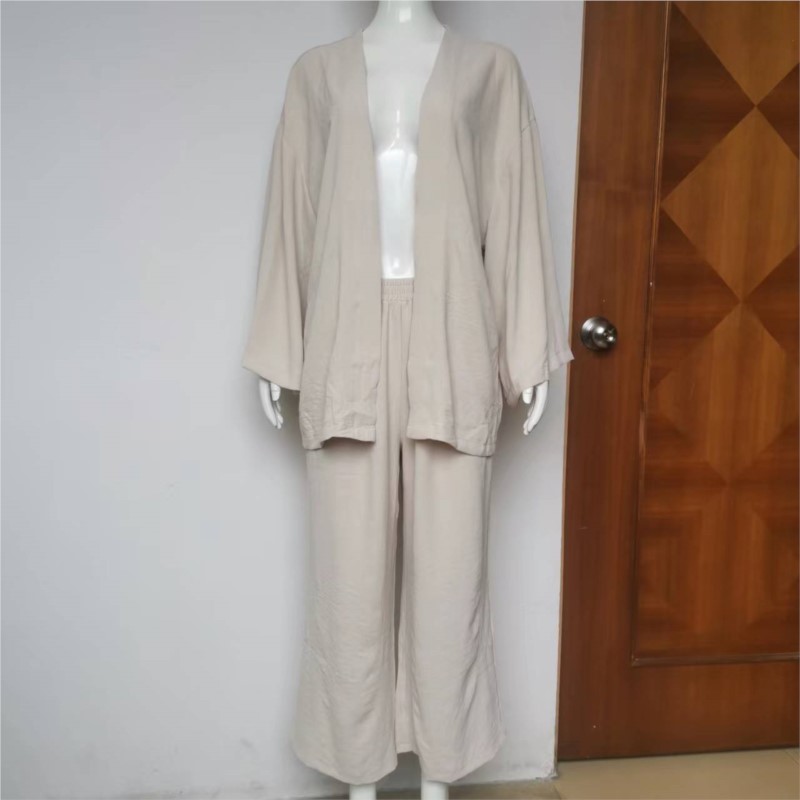 Women's Linen Trouser Suit Wit – Linen Pant Wide Bewertung und Preis