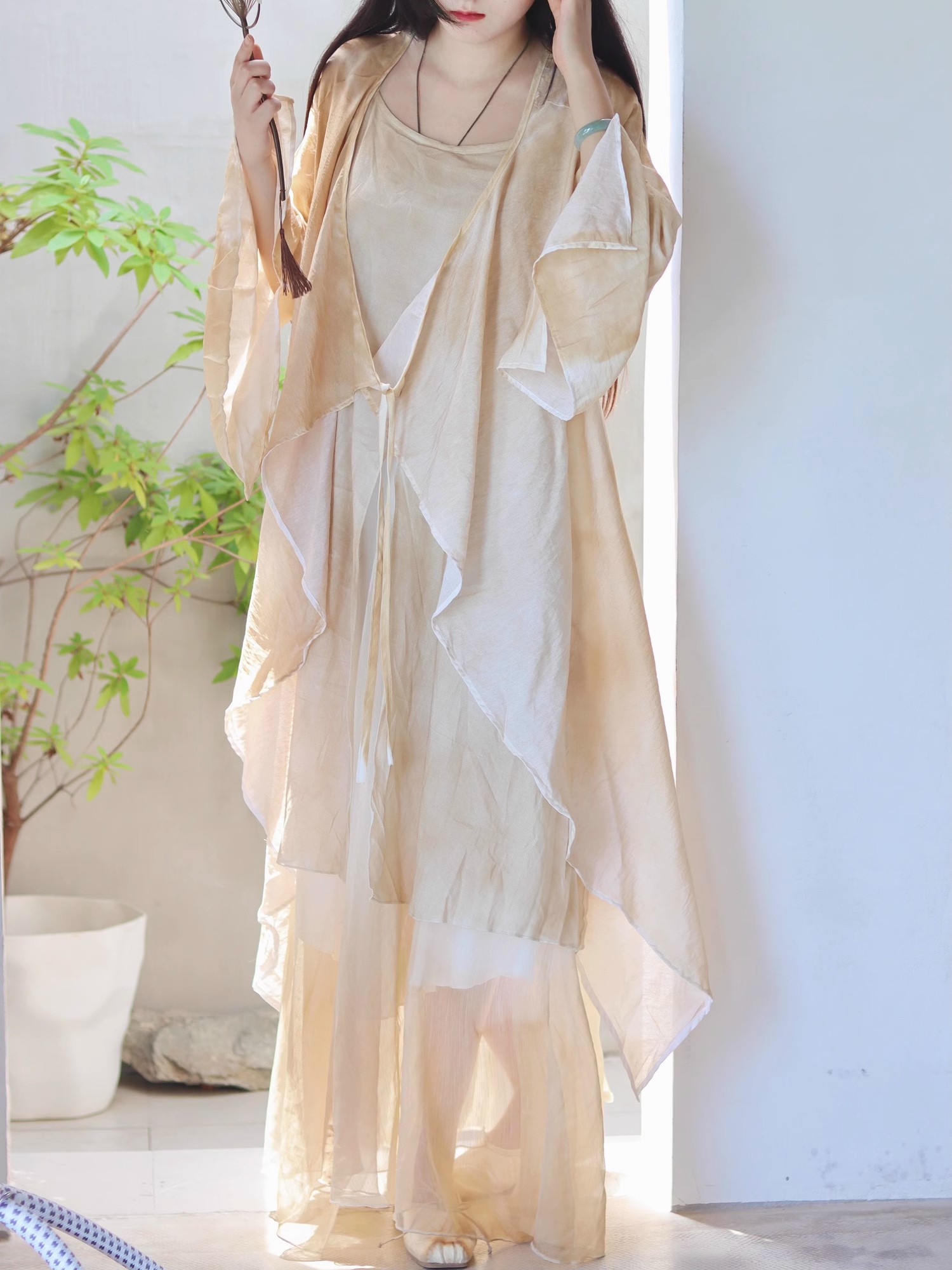 New Chinese Style Cotton Linen – Linen Dress Wrap Bewertung und Preis