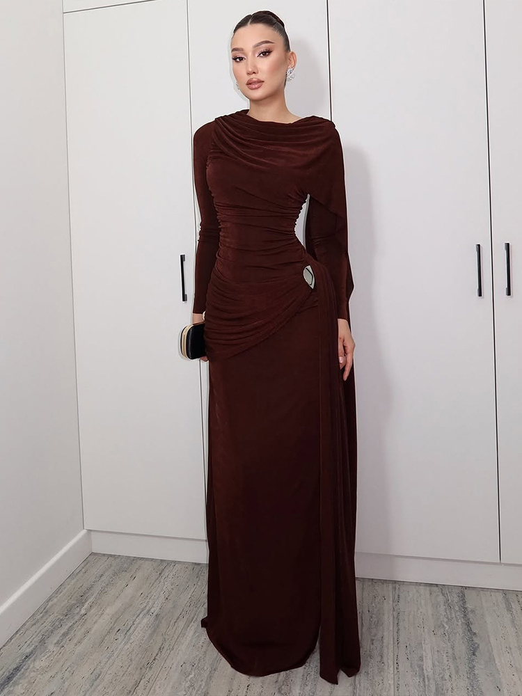 Kliou Ruched Elegant Long Dres – Linen Dress Wrap Bewertung und Preis