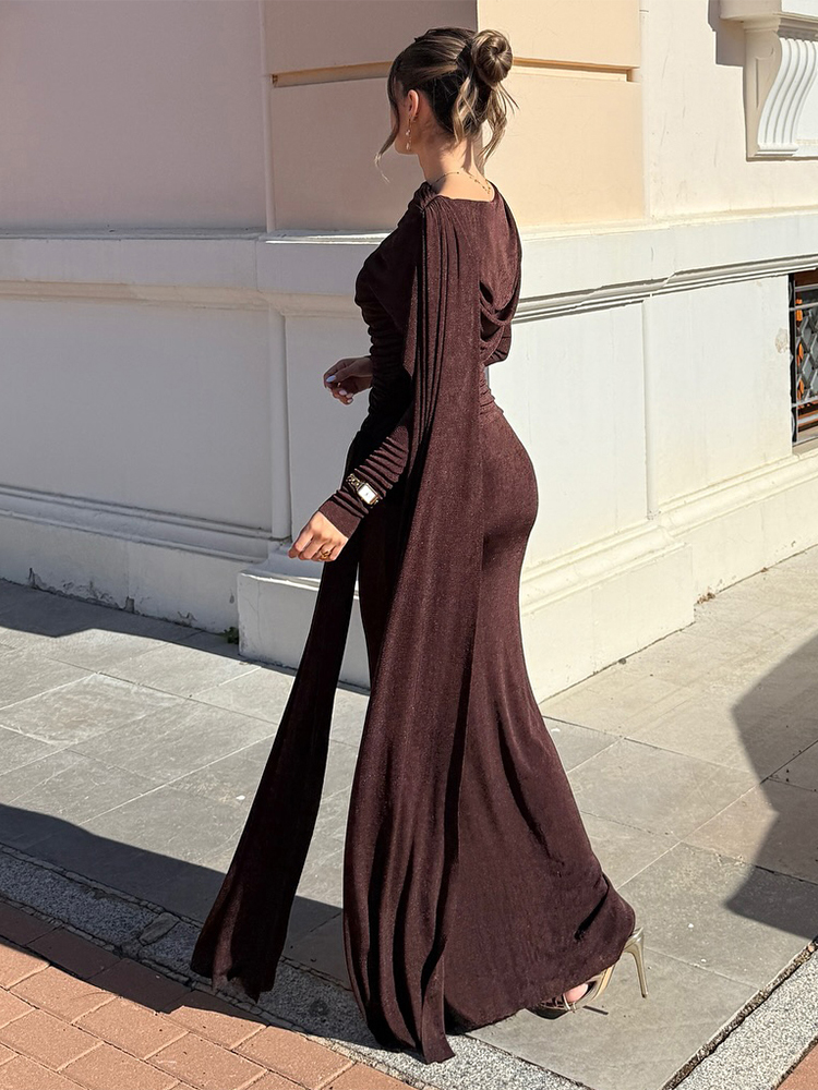 Kliou Ruched Elegant Long Dres – Linen Dress Wrap Bewertung und Preis