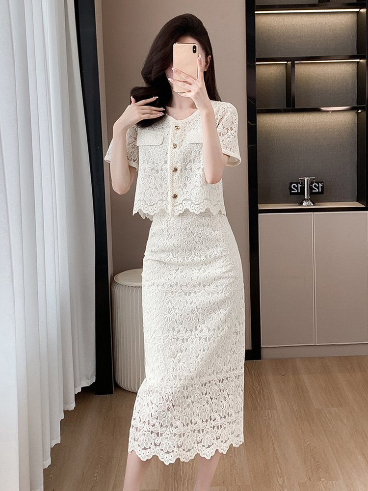 Summer Women Elegant Lace Flor – Midi Skirt Floral Bewertung und Preis