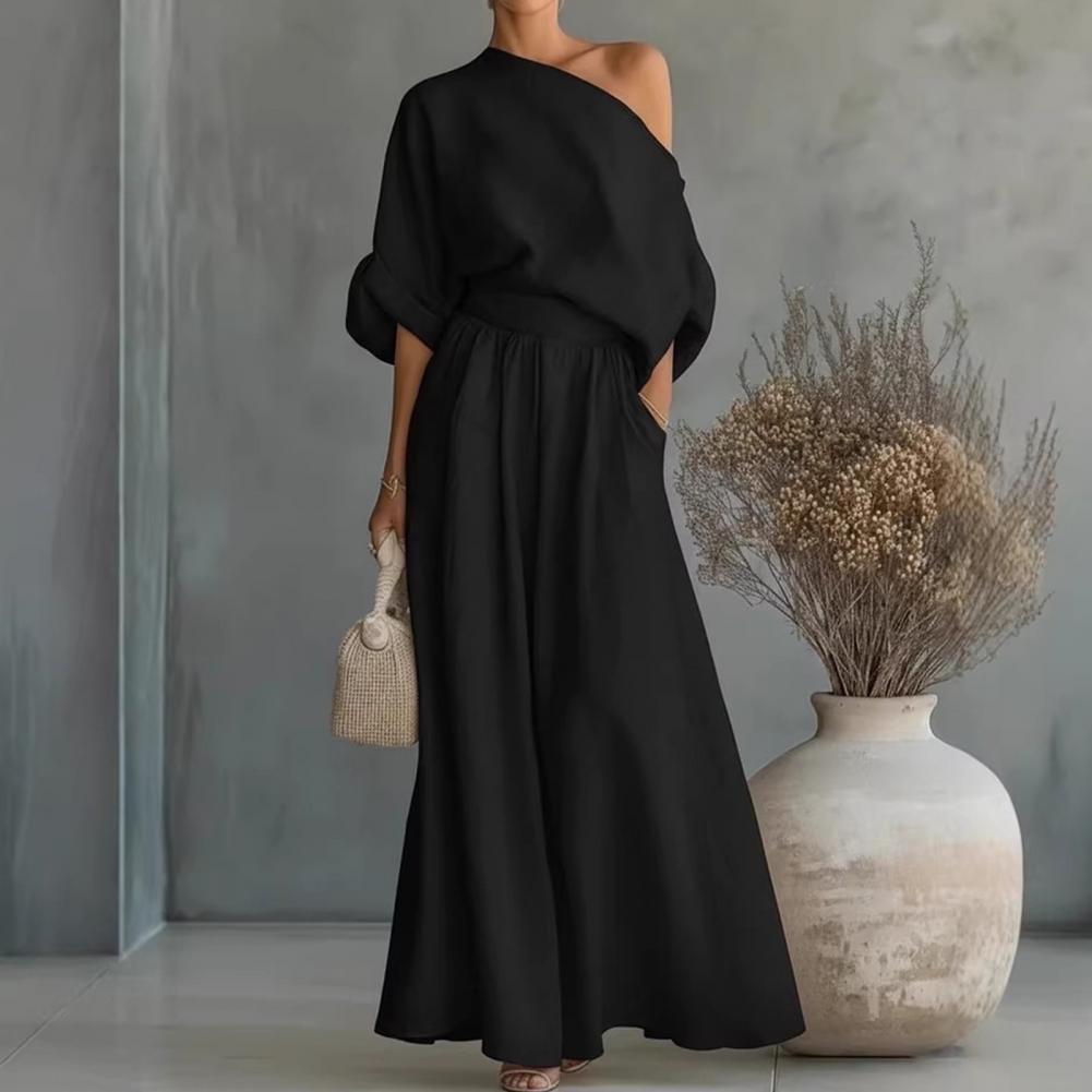 Women Blouse Pants Set Elegant – Blouse Off Shoulder Bewertung und Preis