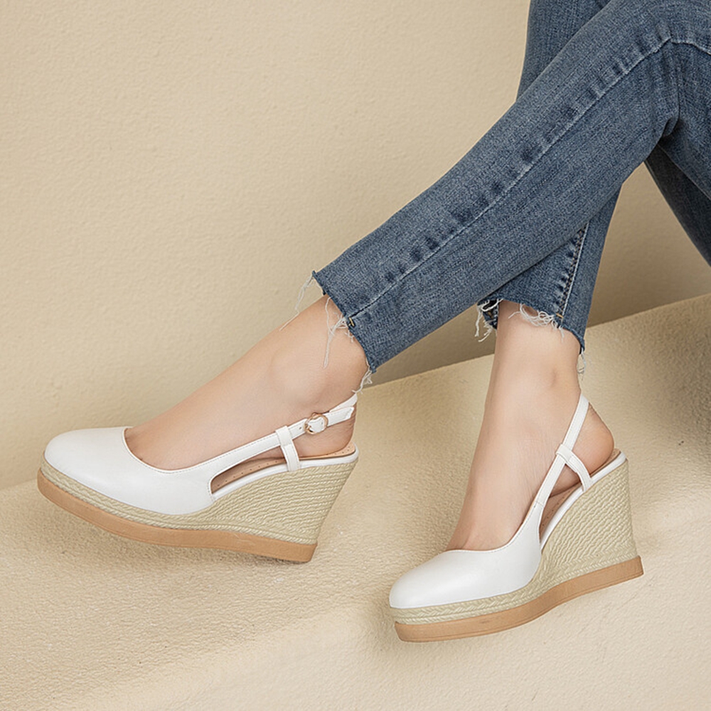 Women's T‑Strap Wedge Sandals  – Wedge Espadrille Women Bewertung und Preis
