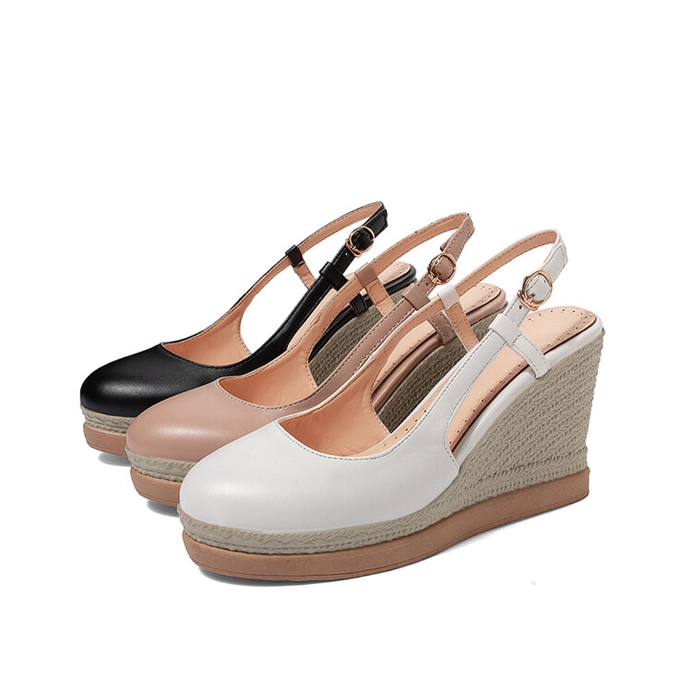Women's T‑Strap Wedge Sandals  – Wedge Espadrille Women Bewertung und Preis