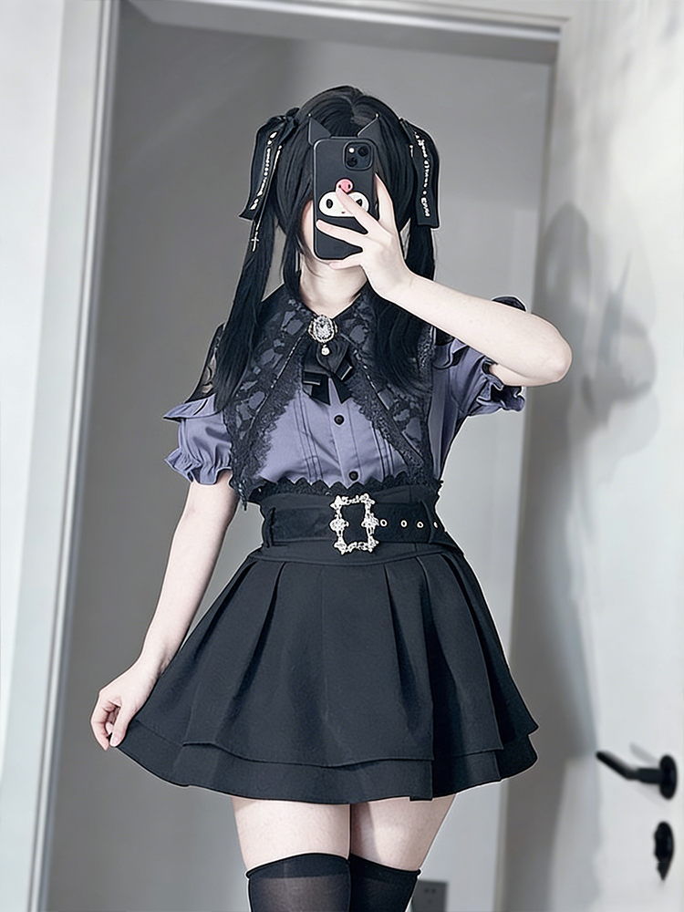 Gothic Style Shoulder Bared Sh – Blouse Off Shoulder Bewertung und Preis