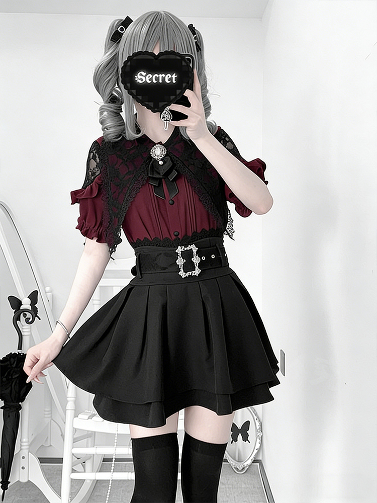 Gothic Style Shoulder Bared Sh – Blouse Off Shoulder Bewertung und Preis