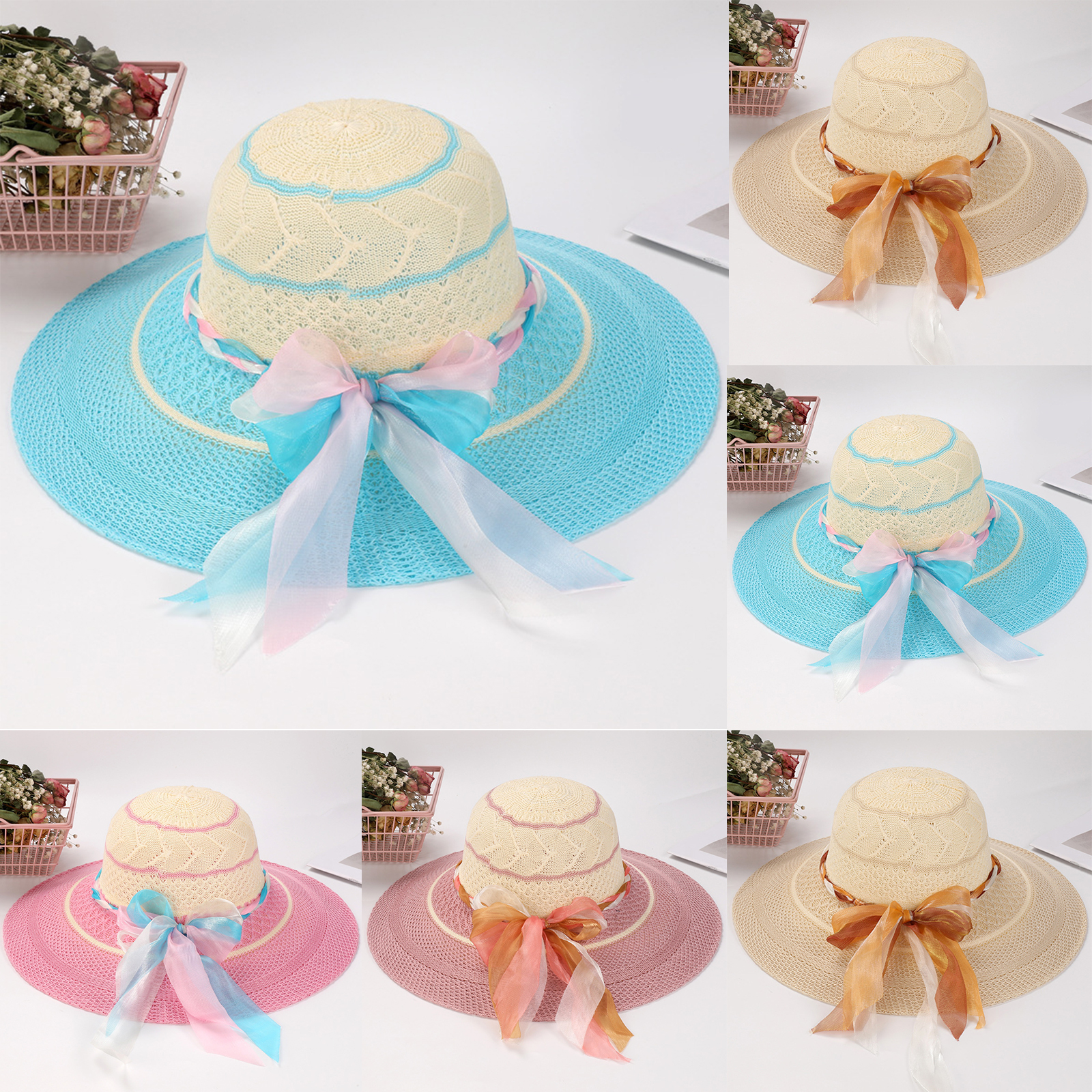 Women Bow Sun Hat Cloche Hat S – Hat Floppy Wide Bewertung und Preis