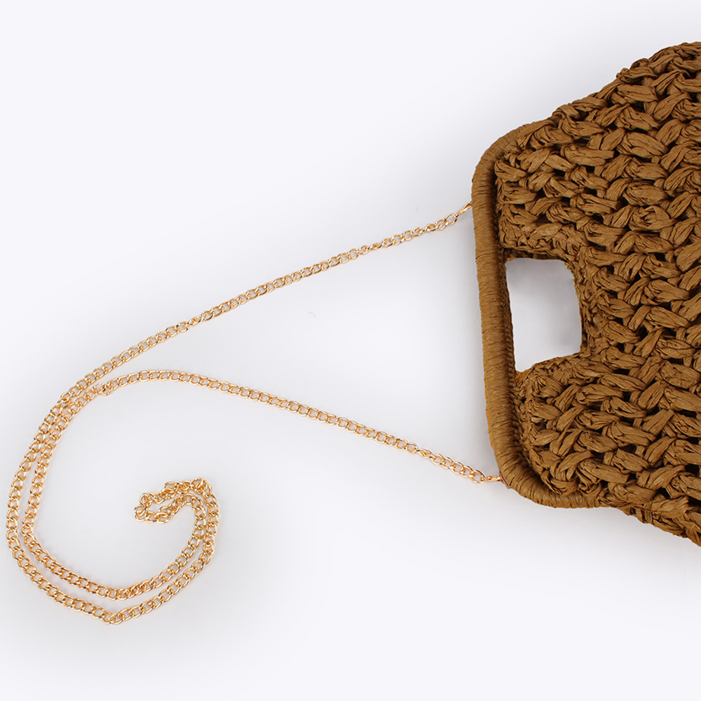 Elegant Ladies Chain Hand Knit – Crochet Bag Raffia Bewertung und Preis