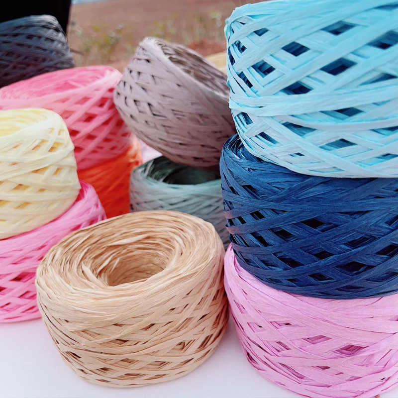 180m raffia Yarn paper Grass f – Crochet Bag Raffia Bewertung und Preis