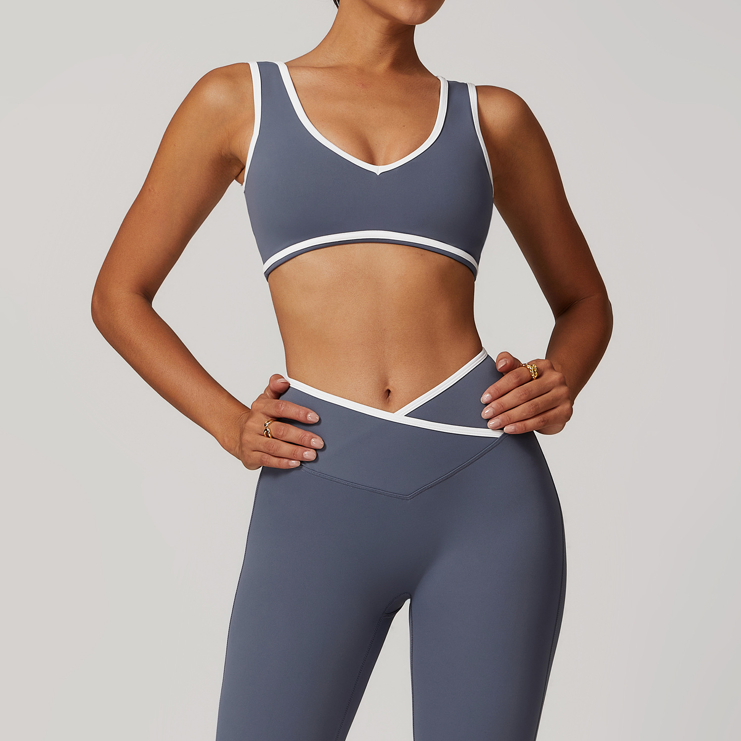 V-Neck Sports Bra Women Top Pu – Crop Top Crochet Bewertung und Preis