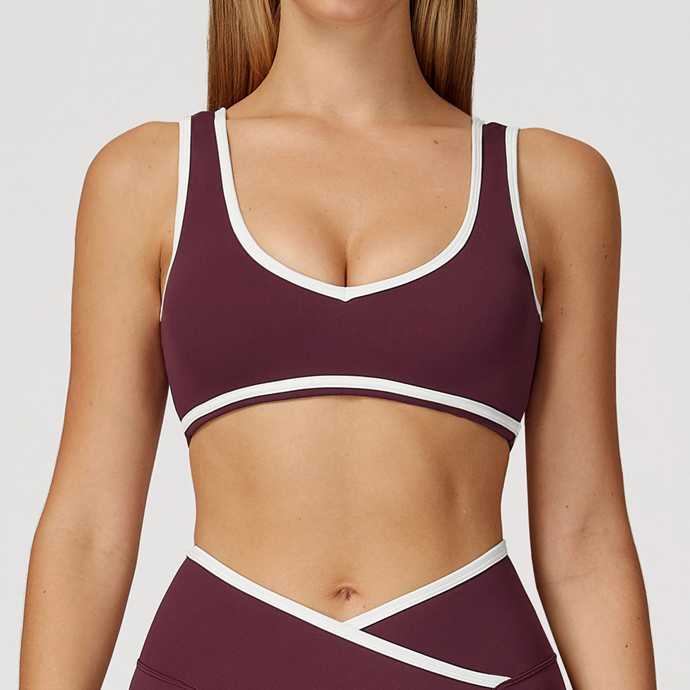 V-Neck Sports Bra Women Top Pu – Crop Top Crochet Bewertung und Preis