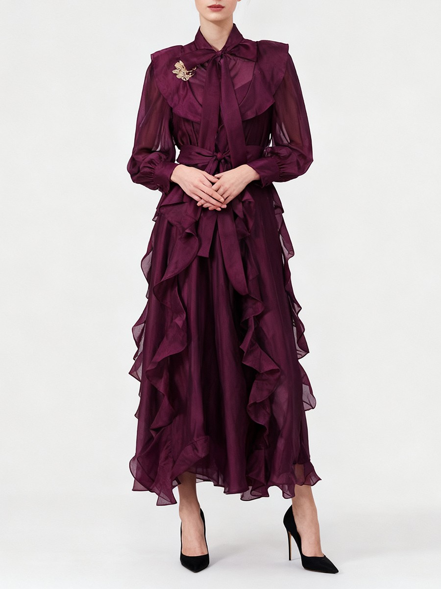 TWOTWINSTYLE Solid Spliced Ruf – Linen Dress Wrap Bewertung und Preis