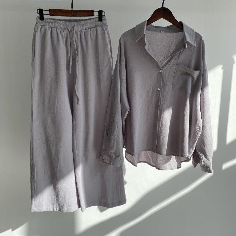Women Cotton Linen 2 Piece Set – Linen Pant Wide Bewertung und Preis