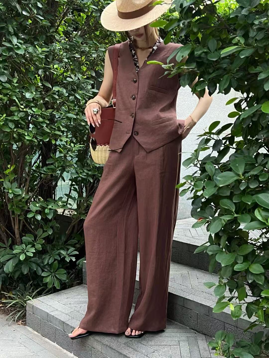 Old Man Qian's linen casual tw – Linen Pant Wide Bewertung und Preis