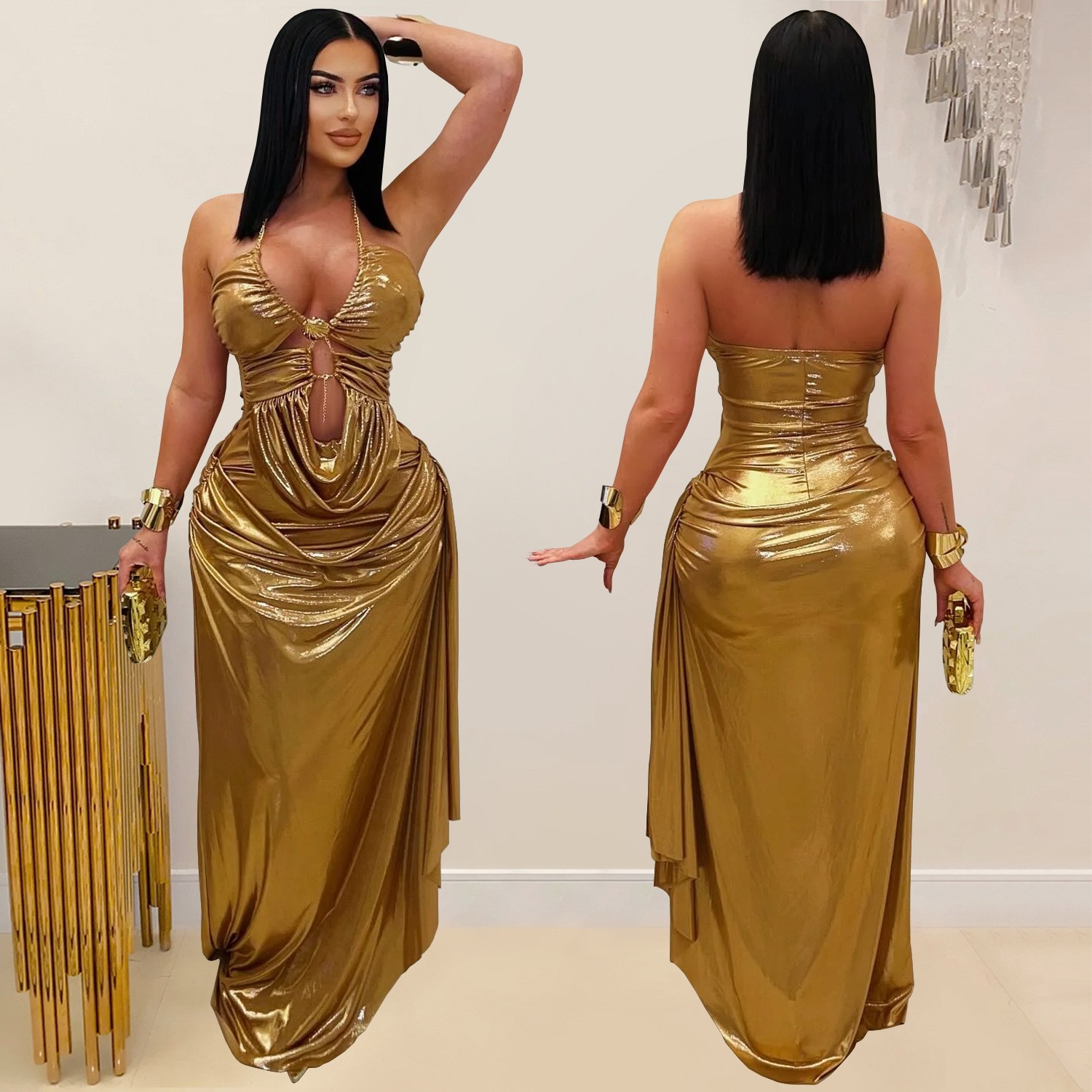 Prom Dress Evening Wedding Gue – Maxi Dress Halter Bewertung und Preis