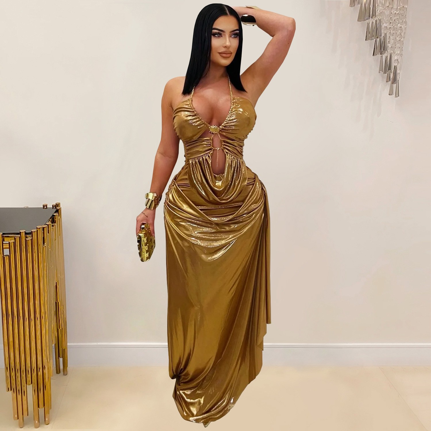 Prom Dress Evening Wedding Gue – Maxi Dress Halter Bewertung und Preis