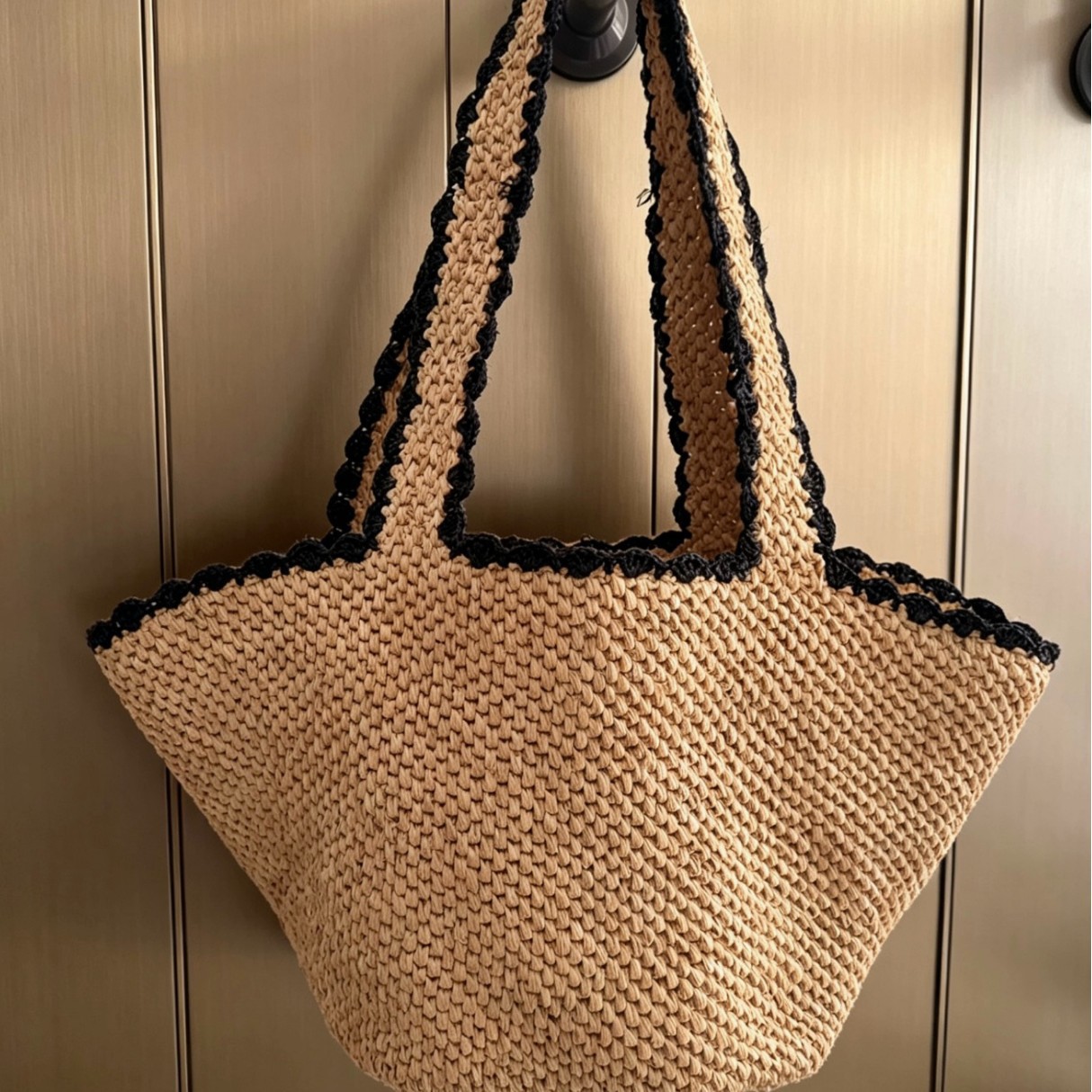 NEW raffia bow crochet handwov – Crochet Bag Raffia Bewertung und Preis