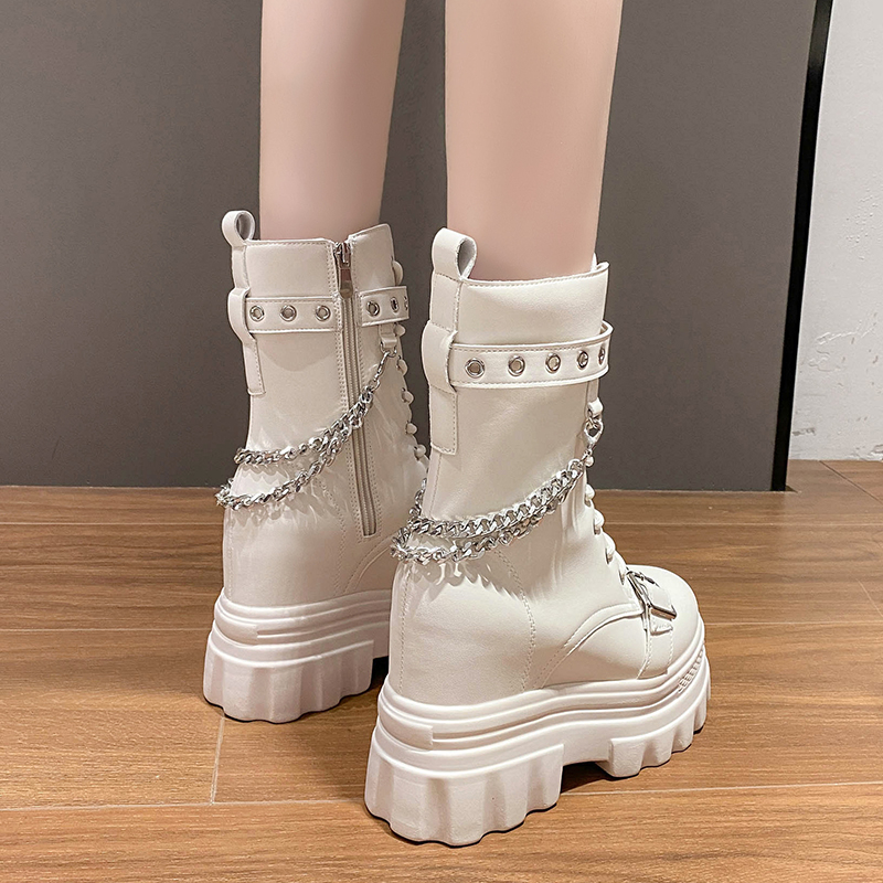 Autumn Thick Heel Ankle Boots  – Wedge Espadrille Women Bewertung und Preis