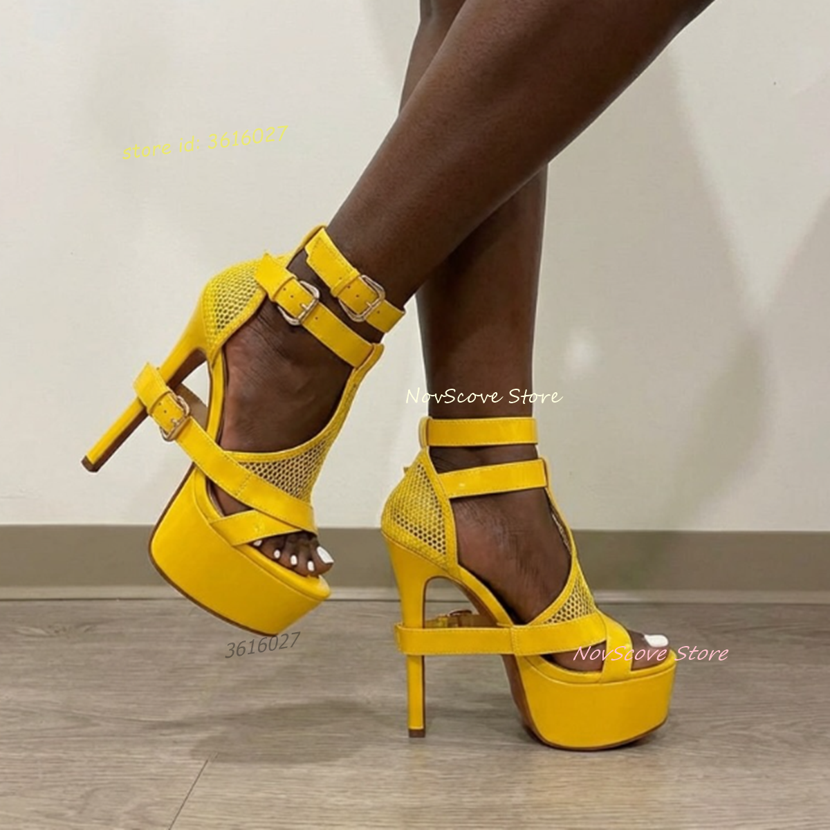 Yellow Open Toe Strappy Sandal – Sandal Strappy Heeled Bewertung und Preis