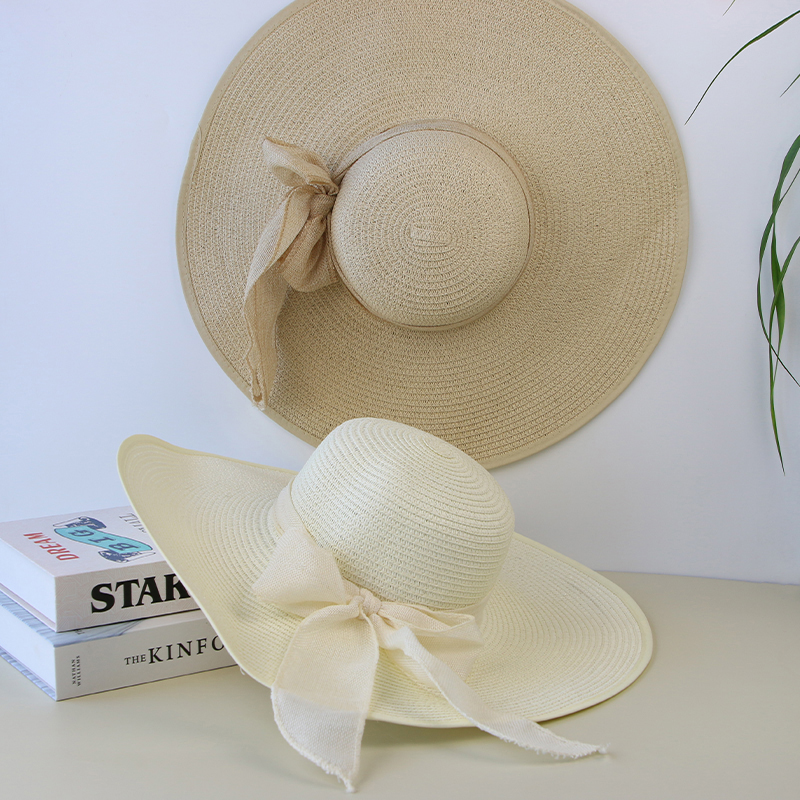 Summer Women Straw Hat Bowknot – Hat Floppy Wide Bewertung und Preis