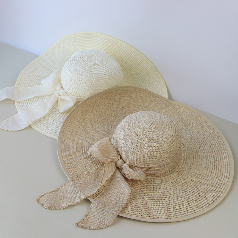 Summer Women Straw Hat Bowknot – Hat Floppy Wide Bewertung und Preis