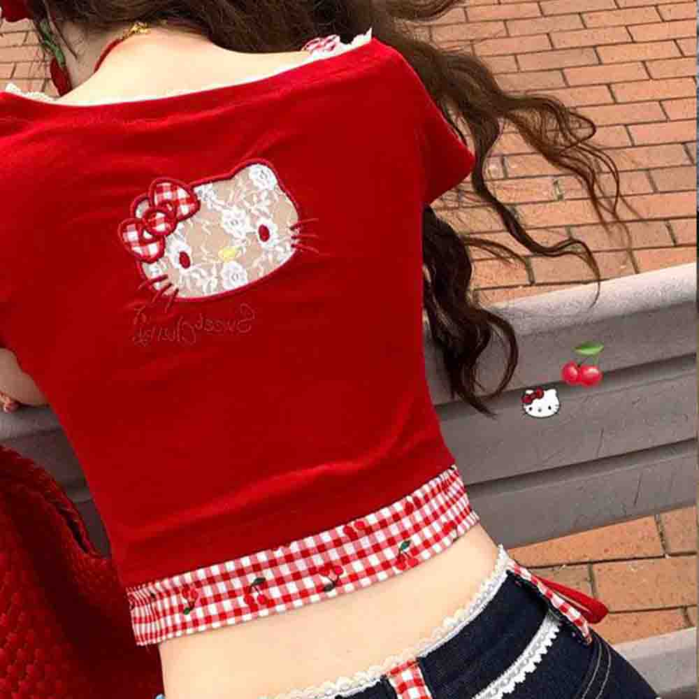 Hello Kitties Summer Women's S – Blouse Off Shoulder Bewertung und Preis