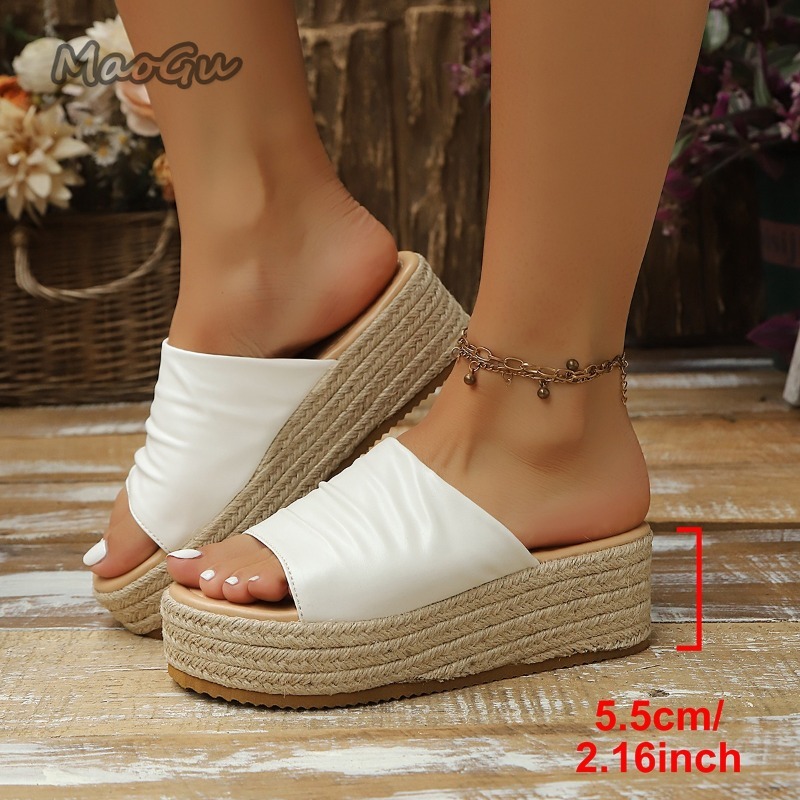 Women's Ruched Espadrille Wedg – Wedge Espadrille Women Bewertung und Preis