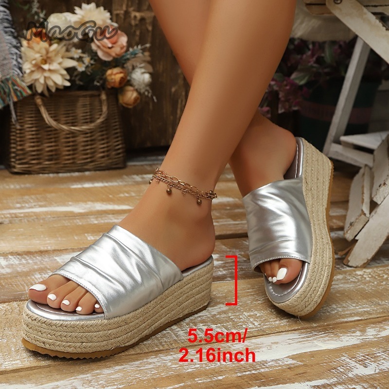Women's Ruched Espadrille Wedg – Wedge Espadrille Women Bewertung und Preis
