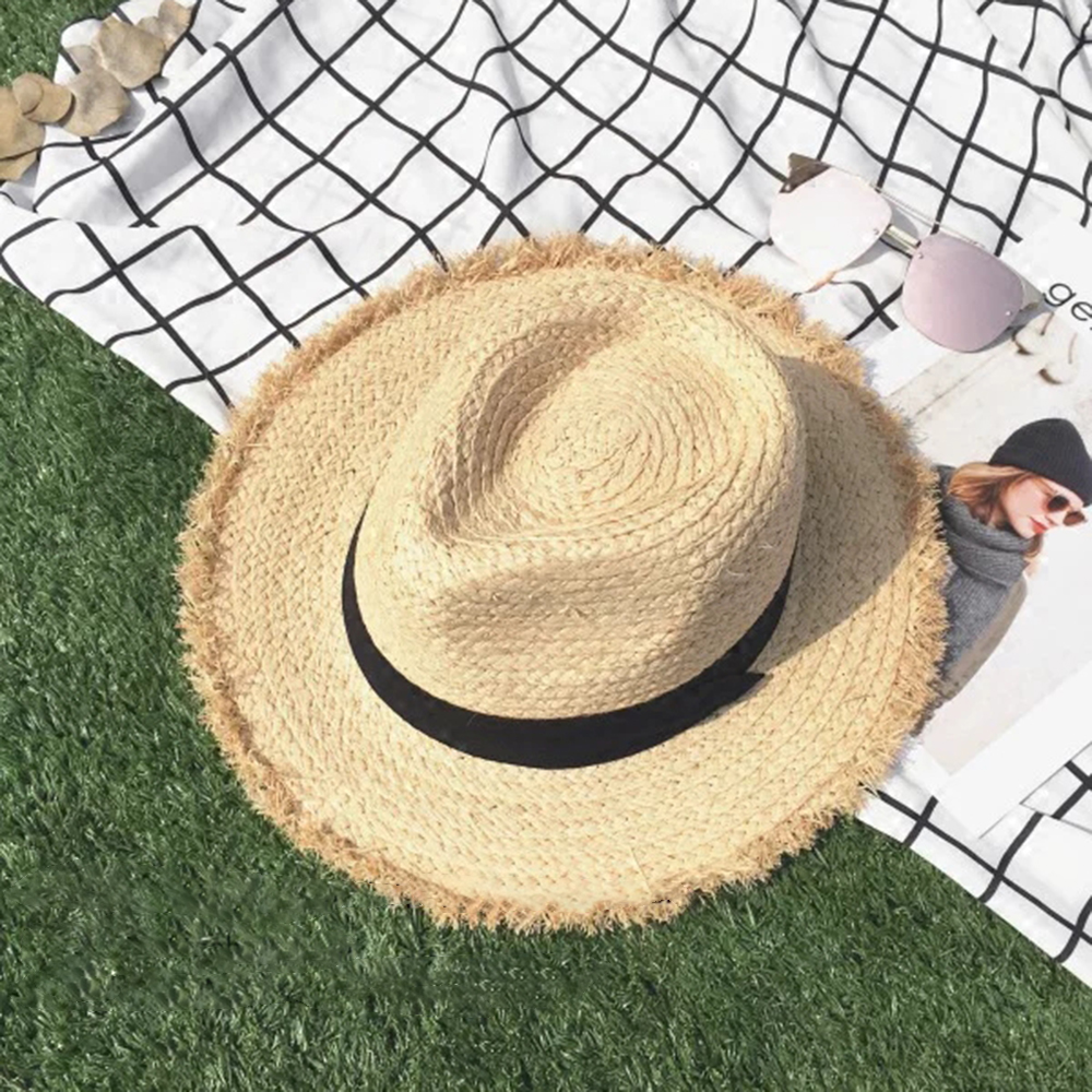 new Wide Brim Raffia Sun Hat f – Hat Floppy Wide Bewertung und Preis