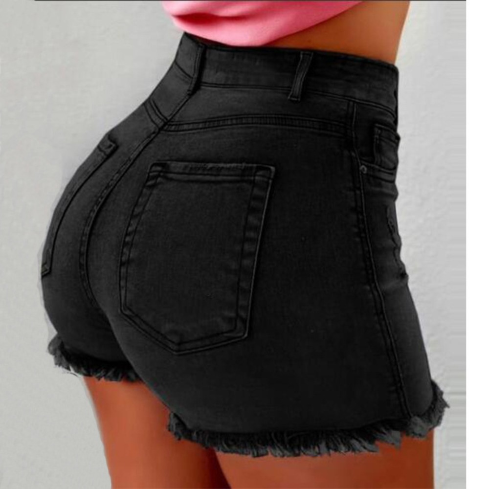 Women's High Waisted Denim Sho – Shorts Denim Frayed Bewertung und Preis