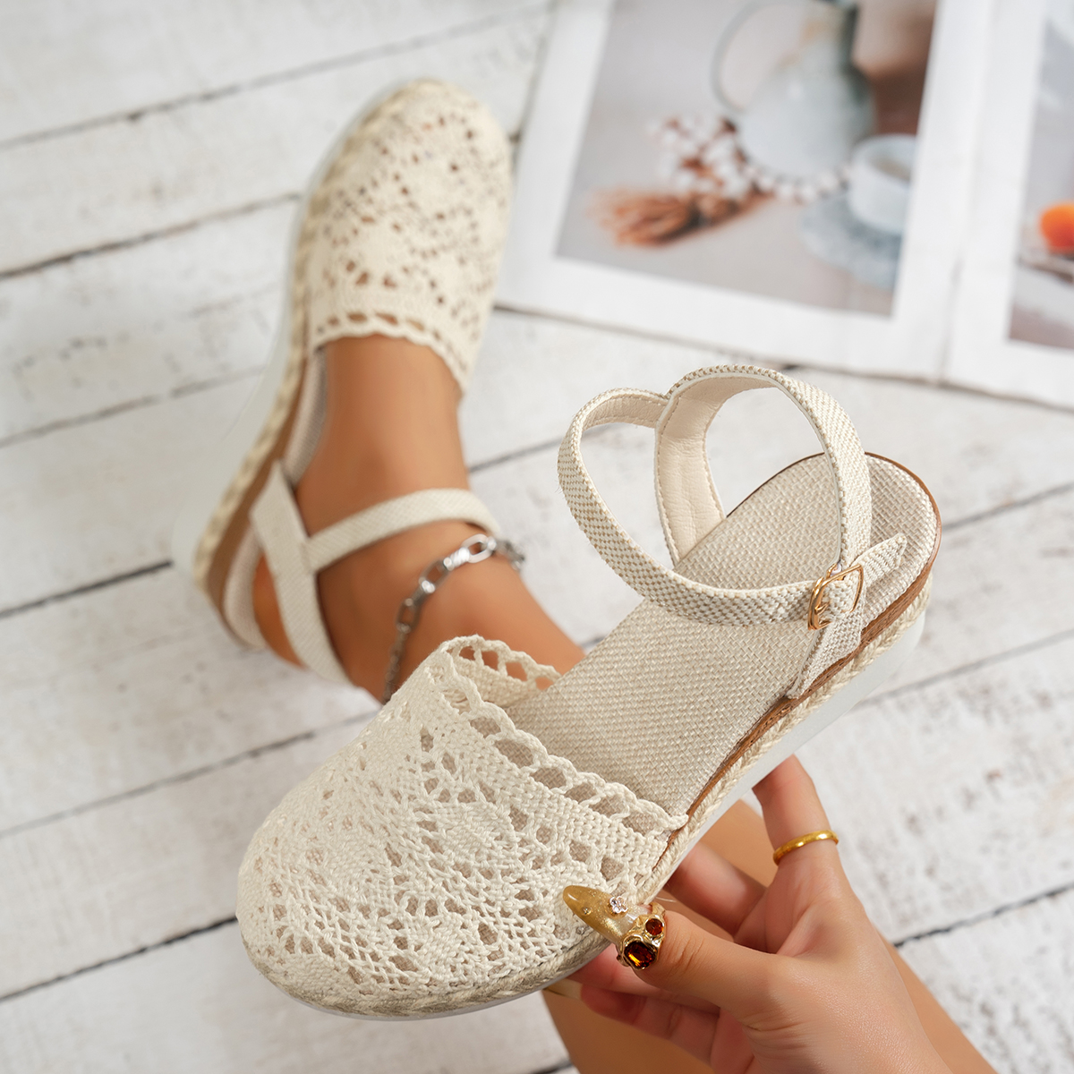 Women Wedge Sandals 2025 Summe – Wedge Espadrille Women Bewertung und Preis