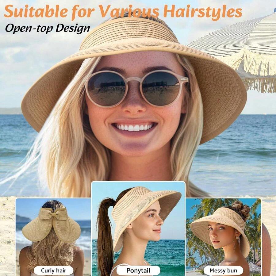 NPQQUAN Sun Visor Hats For Wom – Hat Floppy Wide Bewertung und Preis