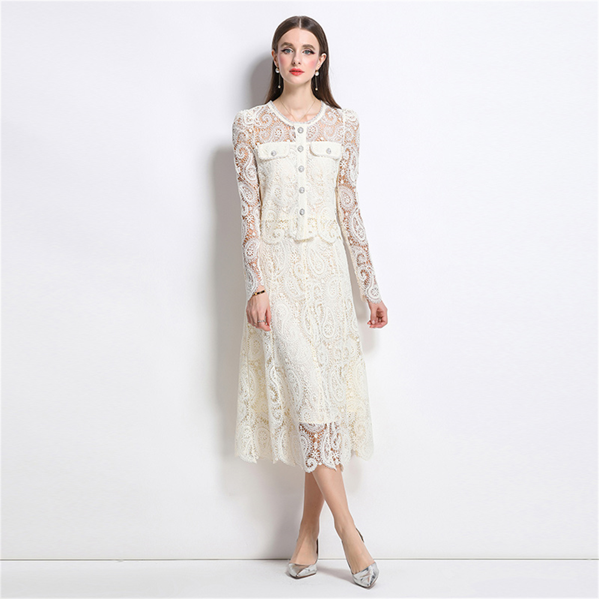 Spring Sweet Lace Flower Embro – Midi Skirt Floral Bewertung und Preis