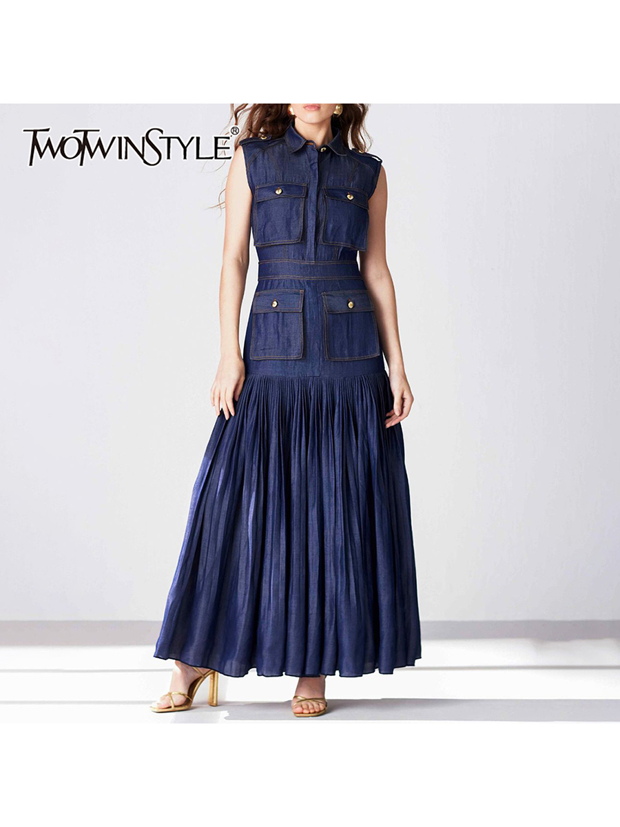 TWOTWINSTYLE Patchwork Pockets – Linen Dress Wrap Bewertung und Preis