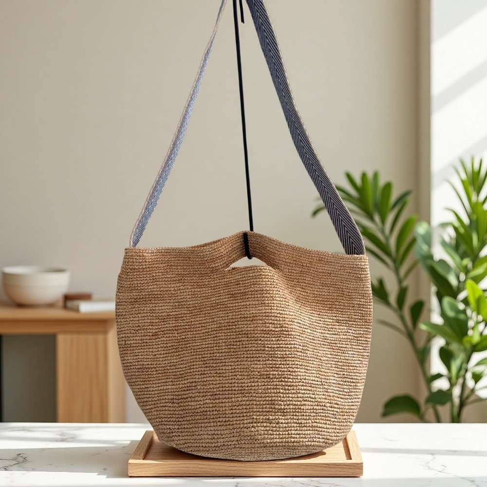 New Raffia Rainbow Bucket Bag  – Crochet Bag Raffia Bewertung und Preis