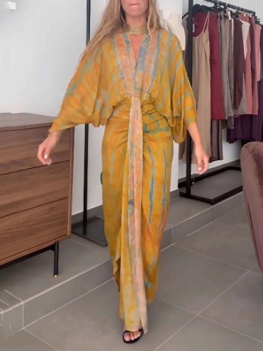Summer Dress Women's Linen V N – Linen Dress Wrap Bewertung und Preis
