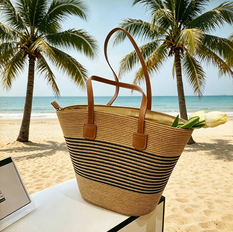 CLAREGQI  Women's Striped Stra – Tote Bag Beach Bewertung und Preis