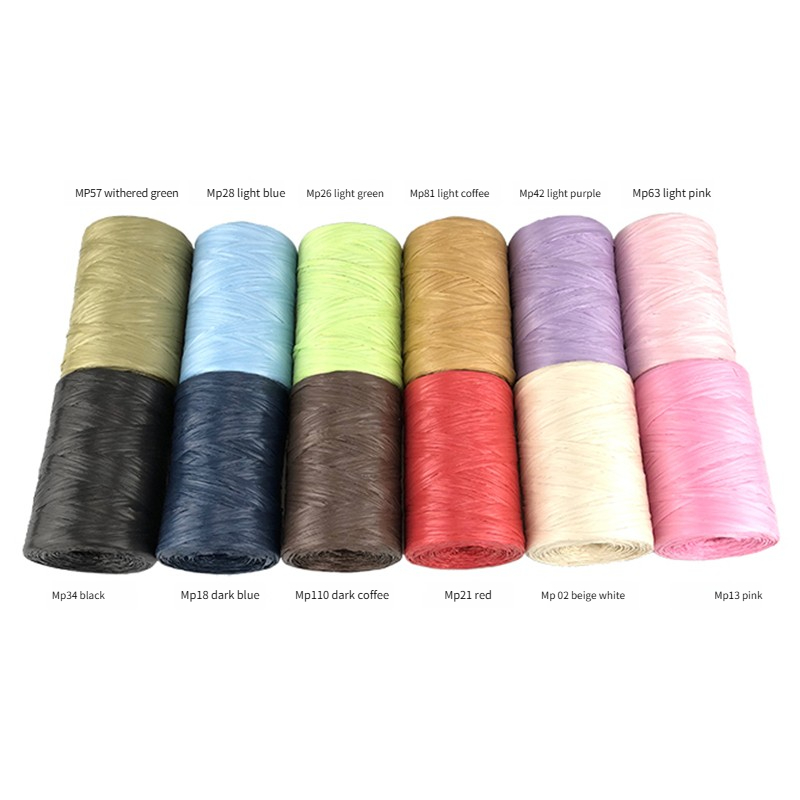 100g/pcs Flat Raffia Paper Yar – Crochet Bag Raffia Bewertung und Preis