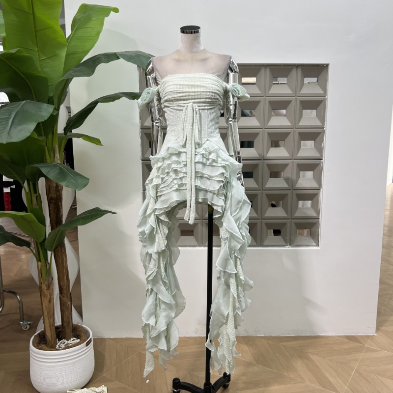 KBQ Solid Spliced Tassel Irreg – Maxi Dress Halter Bewertung und Preis