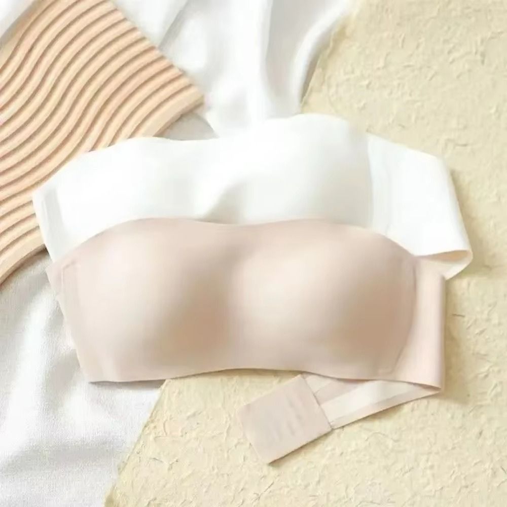 Solid Color Strapless Wrapped  – Bralette Triangle Set Bewertung und Preis
